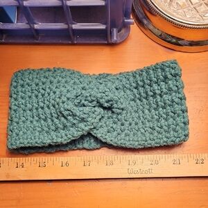 Handcrafted Green Crochet Headband and Ear Warmer